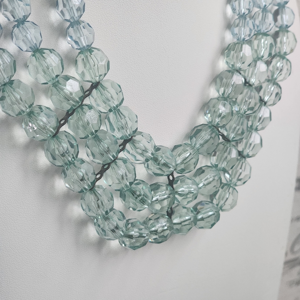 Multicolored Multistrand beaded necklace - Picture 4 of 6
